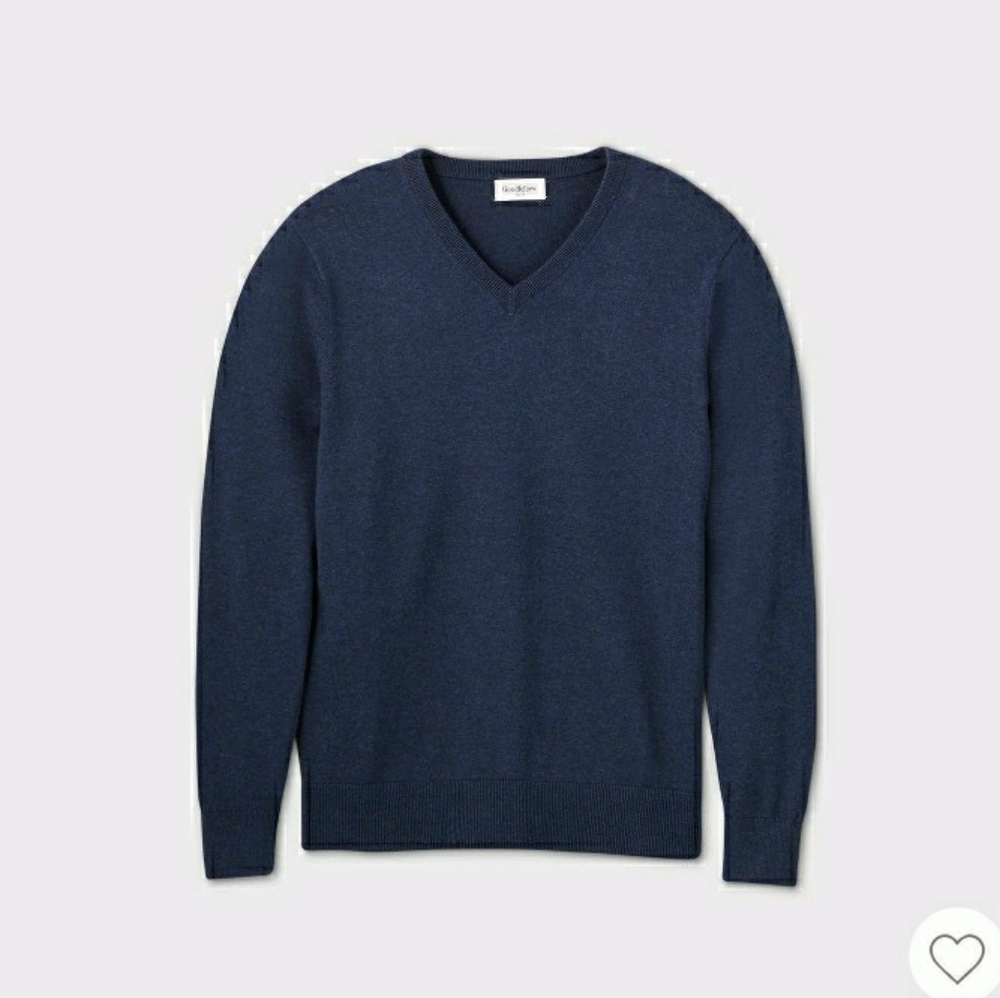 Men's Navy Pullover Sweater